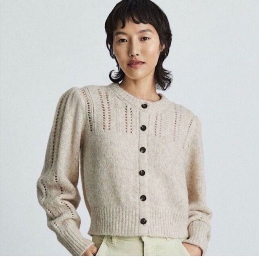 Everlane Cream Women's Cardigan Sweater